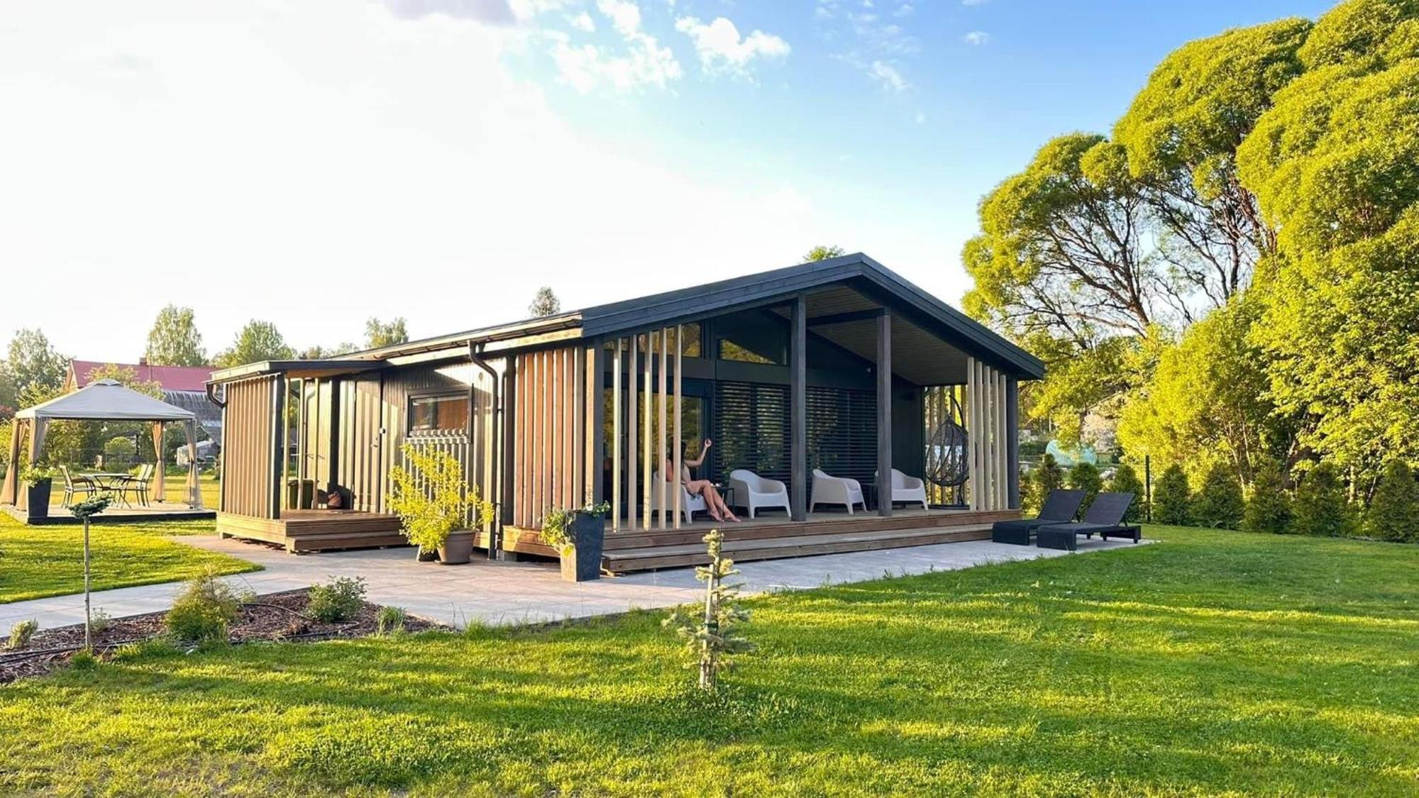 Holiday Houses Lille'S With Sauna Aluksne Bagian luar foto